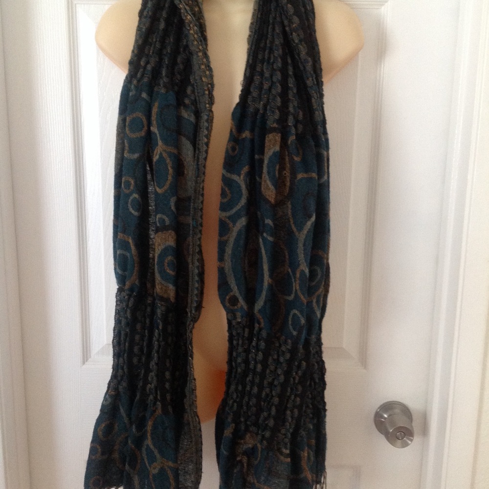Oversized Peacock Green Scarf